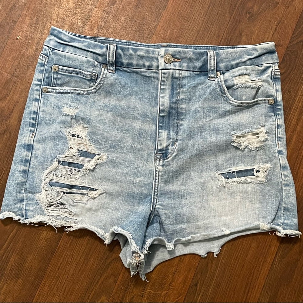 American Eagle Curvy High Rise Shortie Shorts Size 14